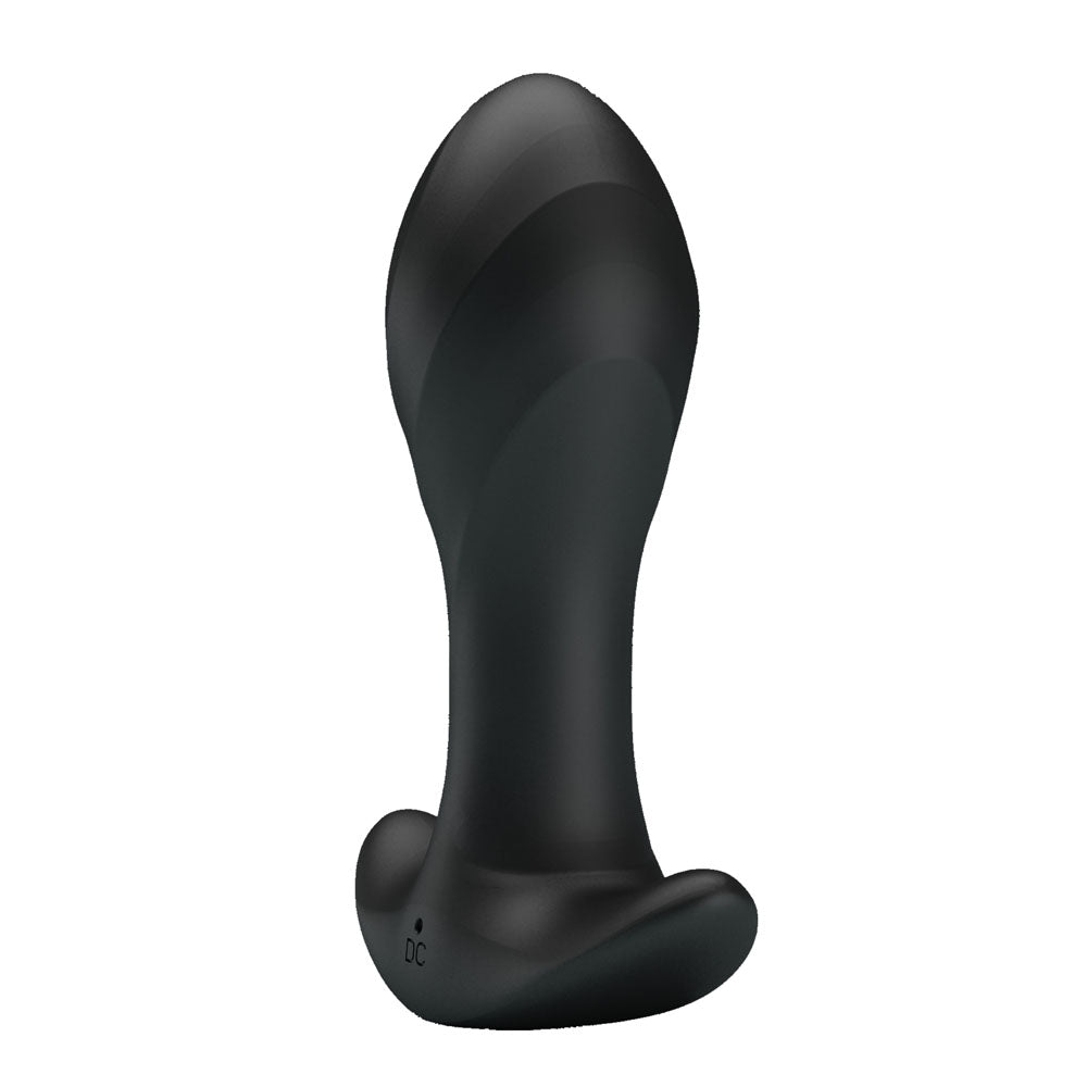Party Up KEITH Vibrating Plug - Black 10.5 cm USB Rechargeable Vibrating Butt Plug