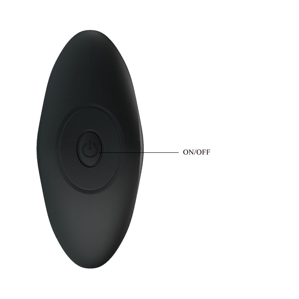 Party Up KEITH Vibrating Plug - Black 10.5 cm USB Rechargeable Vibrating Butt Plug