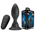 MR PLAY Vibrating Anal Plug - Black 10.8 cm USB Rechargeable Vibrating Butt Plug with Remote - Hush Store Sydney 