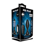MR PLAY Vibrating Anal Plug - Black 10.8 cm USB Rechargeable Vibrating Butt Plug with Remote