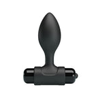 Party Up KEN Vibrating Butt Plug - Black 8.6 cm Vibrating Butt Plug - Hush Store Sydney 