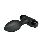 Party Up KEN Vibrating Butt Plug - Black 8.6 cm Vibrating Butt Plug - Hush Store Sydney 