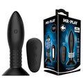 MR PLAY Rotation Beads Anal Plug - Black USB Rechargeable Beaded Butt Plug with Wireless Remote - Hush Store Sydney 