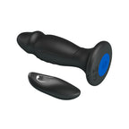 MR PLAY Powerful Vibrating Anal Plug - Black 12.4 cm USB Rechargeable Vibrating Anal Plug with Remote