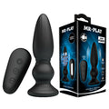 MR PLAY Powerful Vibrating Anal Plug - Black 12.5 cm USB Rechargeable Vibrating Anal Plug with Remote - Hush Store Sydney 