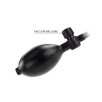 Party Up KEVIN Inflatable Butt Plug - Black 9.1 cm Inflatable Butt Plug - Hush Store Sydney 