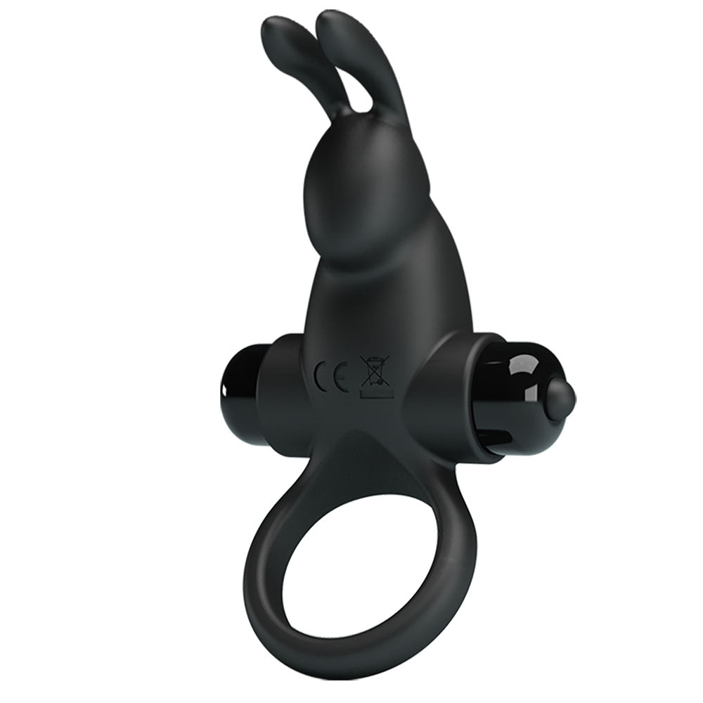 Party Up LARRY Vibrating Cock Ring - Black Vibrating Cock Ring - Hush Store Sydney 