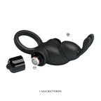 Party Up LARRY Vibrating Cock Ring - Black Vibrating Cock Ring - Hush Store Sydney 
