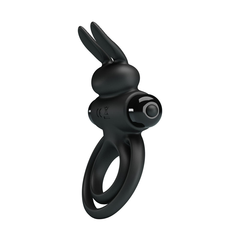 Party Up LAWRENCE Vibrating Cock Ring - Black Vibrating Cock & Balls Ring - Hush Store Sydney 