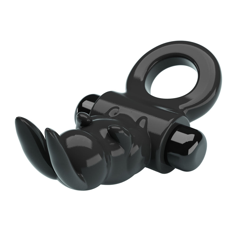 Party Up LEO Vibrating Cock Ring - Black Vibrating Cock Ring - Hush Store Sydney 