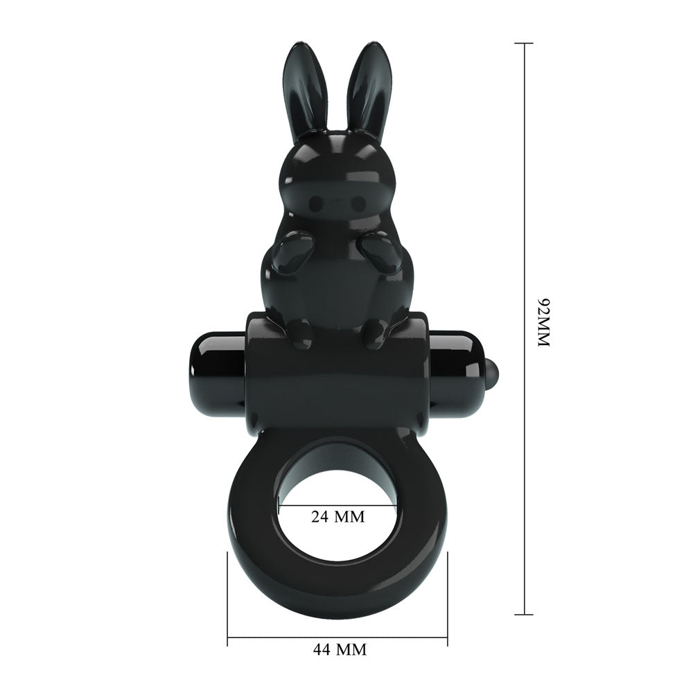 Party Up LEO Vibrating Cock Ring - Black Vibrating Cock Ring - Hush Store Sydney 