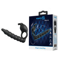 Party Up MARCUS Ring & Anal Plug - Black USB Rechargeable Vibrating Cock Ring with Double Penetrator - Hush Store Sydney 