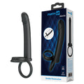 Party Up MARTIN Double Penetrator - Black Cock & Ball Rings with Double Penetrator - Hush Store Sydney 