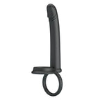 Party Up MARTIN Double Penetrator - Black Cock & Ball Rings with Double Penetrator