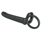 Party Up MARTIN Double Penetrator - Black Cock & Ball Rings with Double Penetrator
