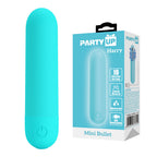 Party Up HARRY Mini Bullet - Teal - Teal 8 cm USB Rechargeable Bullet - Hush Store Sydney 