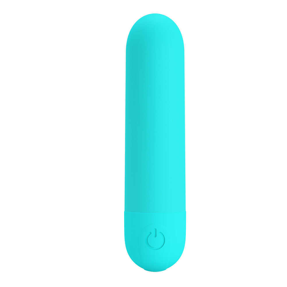 Party Up HARRY Mini Bullet - Teal - Teal 8 cm USB Rechargeable Bullet - Hush Store Sydney 