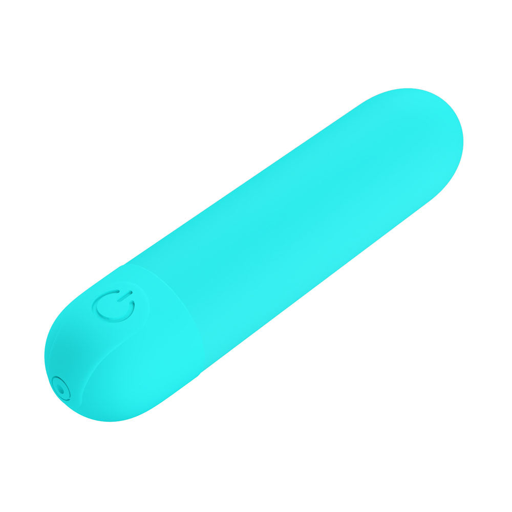 Party Up HARRY Mini Bullet - Teal - Teal 8 cm USB Rechargeable Bullet - Hush Store Sydney 
