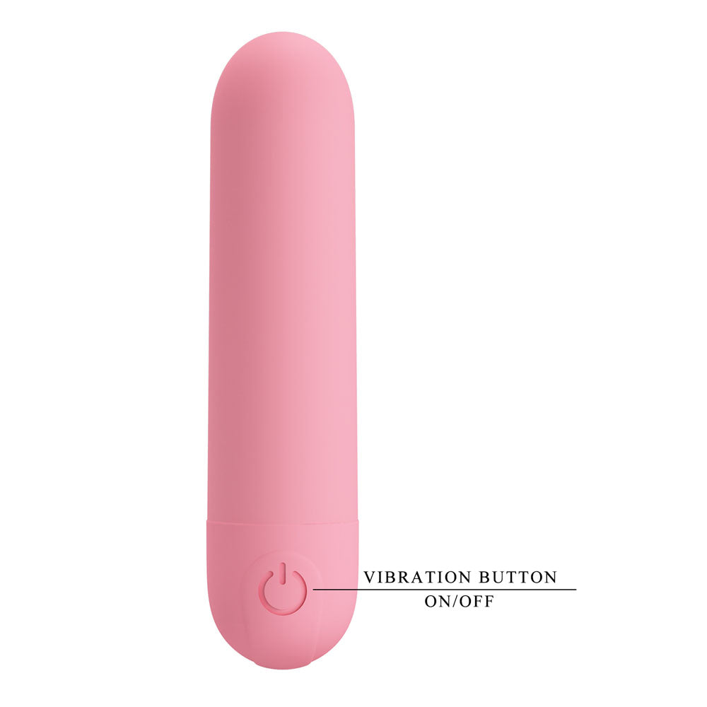 Party Up HENRY Mini Bullet - Pink - Pink 8 cm USB Rechargeable Bullet - Hush Store Sydney 