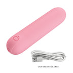 Party Up HENRY Mini Bullet - Pink - Pink 8 cm USB Rechargeable Bullet - Hush Store Sydney 