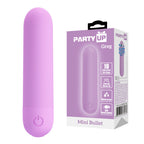 Party Up GREG Mini Bullet - Purple - Purple 8 cm USB Rechargeable Bullet - Hush Store Sydney 
