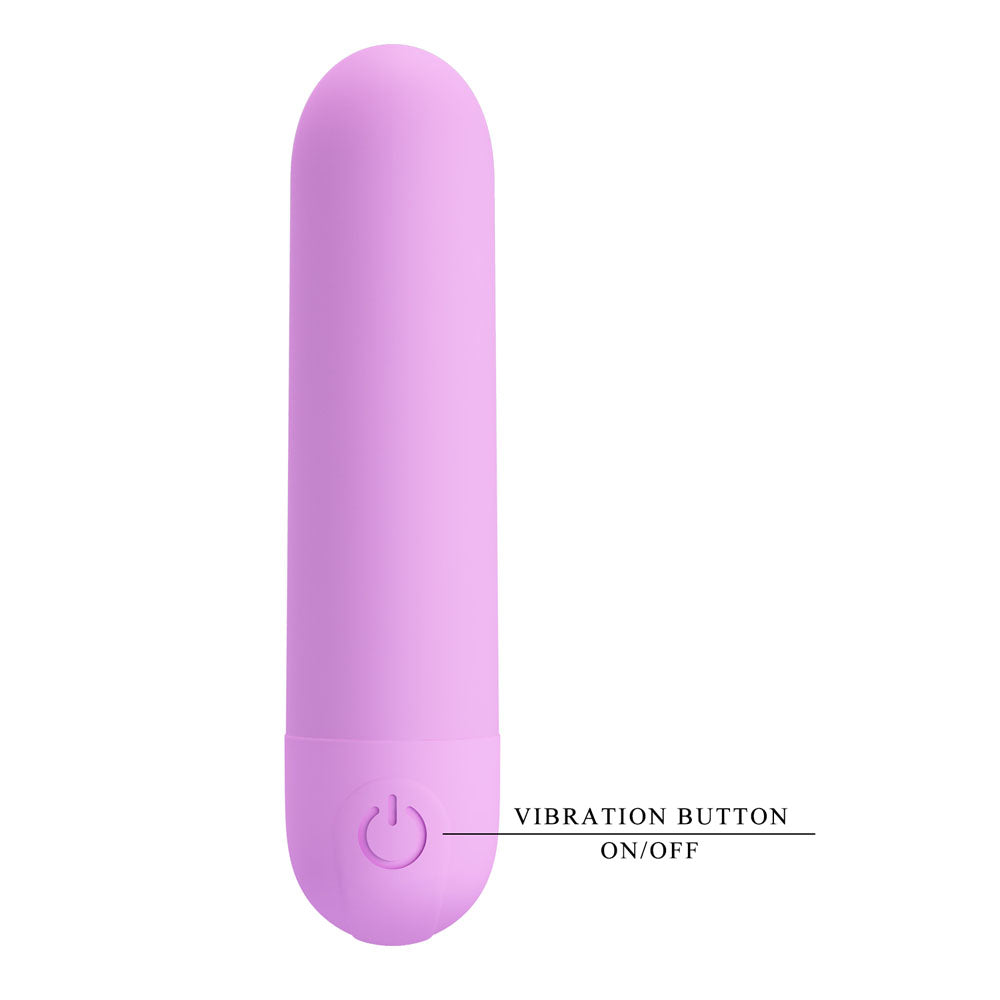 Party Up GREG Mini Bullet - Purple - Purple 8 cm USB Rechargeable Bullet - Hush Store Sydney 