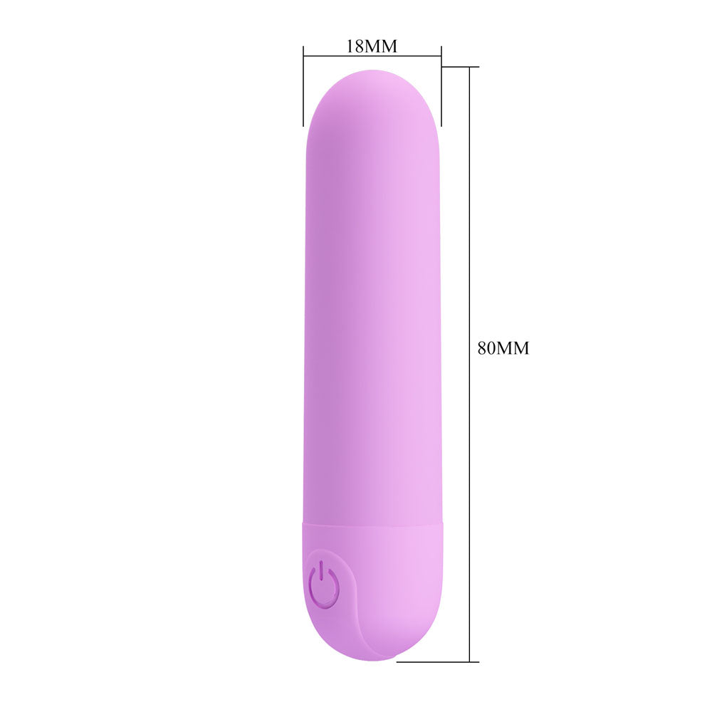 Party Up GREG Mini Bullet - Purple - Purple 8 cm USB Rechargeable Bullet - Hush Store Sydney 