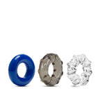 Stay Hard Triple Stretch - Coloured Cock Rings - Set of 3 - Hush Store Sydney 
