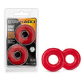 Stay Hard - Donut Rings Oversized - Red Large Cock Rings - Set of 2 - Hush Store Sydney 