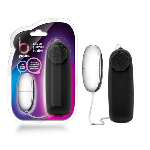 B Yours - Silver Power Bullet - Silver 5.3 cm (2.1'') Bullet - Hush Store Sydney 