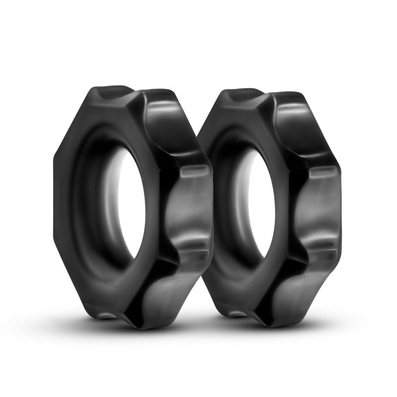 Stay Hard Nutz - Black Cock Rings - Set of 2 - Hush Store Sydney 