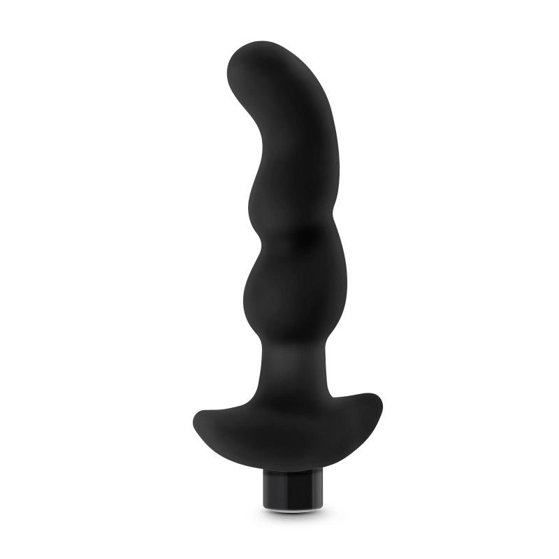 Anal Adventures Platinum Vibrating Prostate Massager 03 - Black USB Rechargeable 15.2 cm Prostate Massager - Hush Store Sydney 