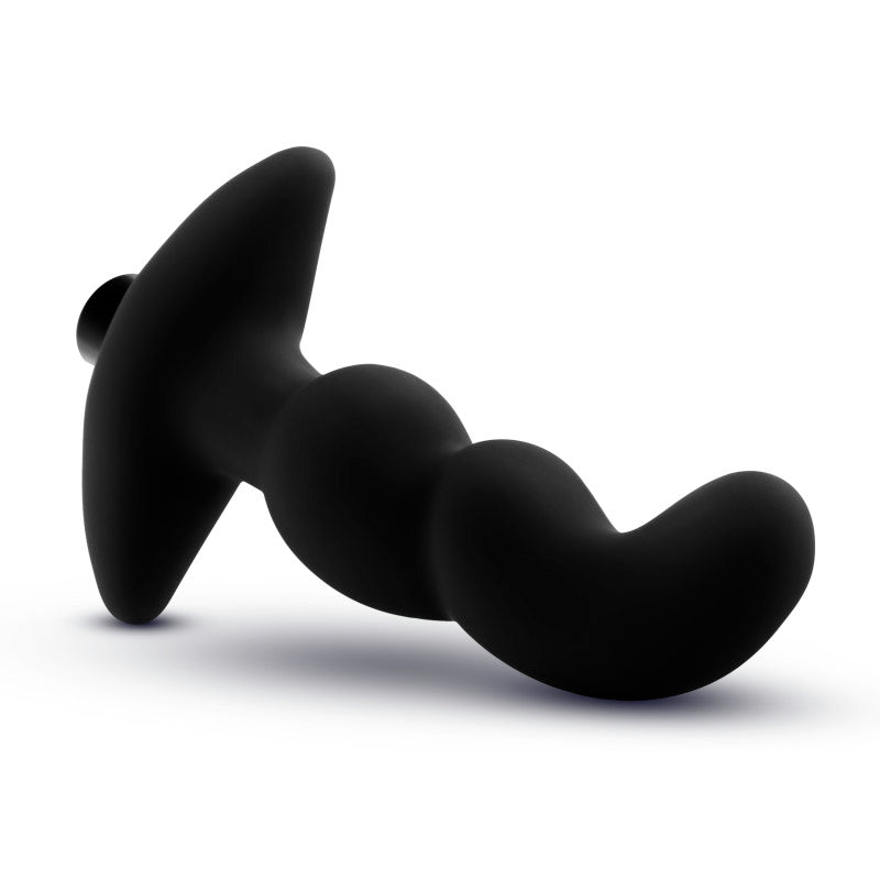 Anal Adventures Platinum Vibrating Prostate Massager 03 - Black USB Rechargeable 15.2 cm Prostate Massager - Hush Store Sydney 