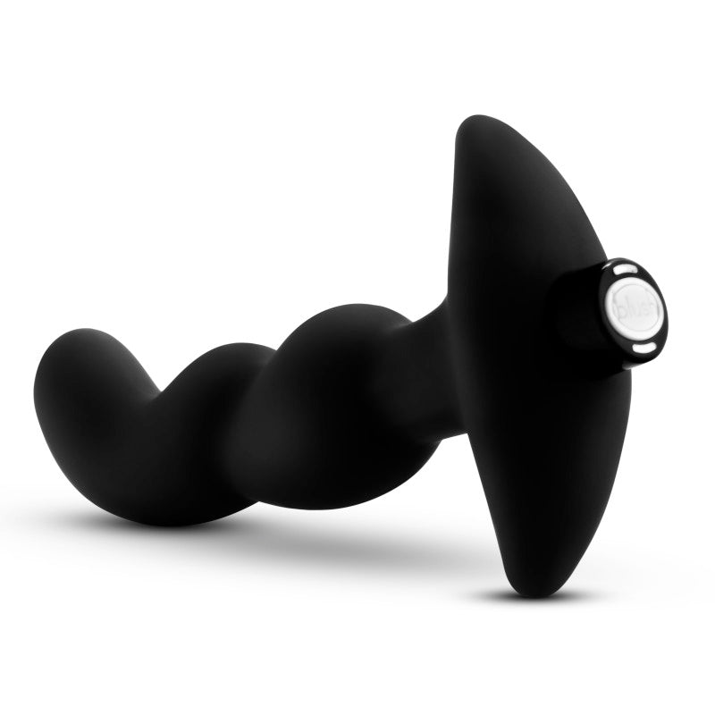 Anal Adventures Platinum Vibrating Prostate Massager 03 - Black USB Rechargeable 15.2 cm Prostate Massager - Hush Store Sydney 