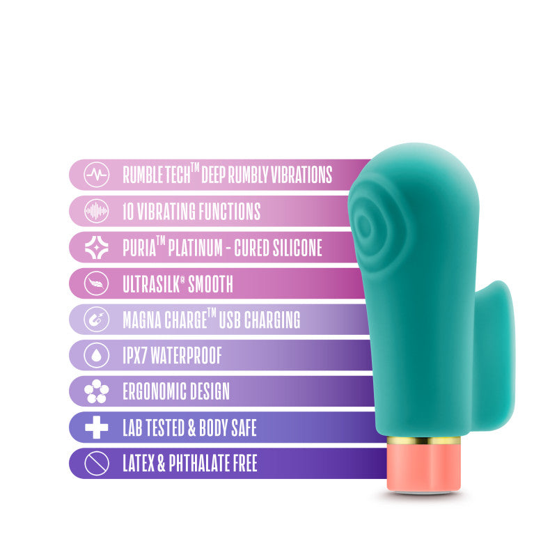 Aria Sensual AF - Teal USB Rechargeable Stimulator - Hush Store Sydney 