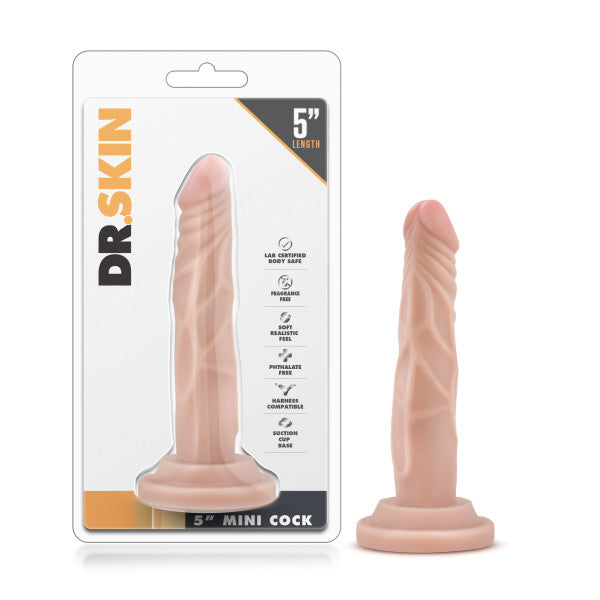 Dr. Skin 5'' Mini Cock - Flesh 12.7 cm Dong - Hush Store Sydney 