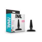 Anal Adventures Basic Anal Plug - Small - Black 10.8 cm Butt Plug - Hush Store Sydney 