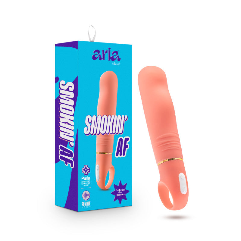 Aria Smokin' AF - Coral 15.2 cm Vibrator - Hush Store Sydney 
