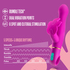 Aria Naughty AF - Plum 18.4 cm Butterfly Vibrator - Hush Store Sydney 