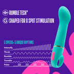 Aria Flirty AF - Teal 16.5 cm Vibrator - Hush Store Sydney 