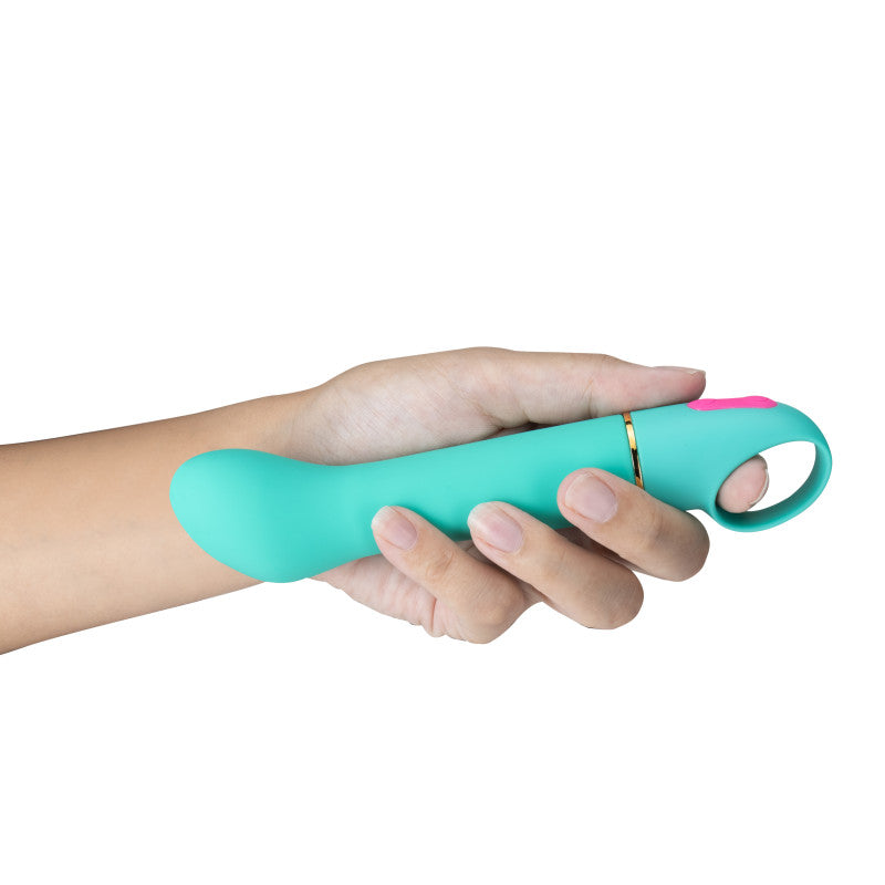 Aria Flirty AF - Teal 16.5 cm Vibrator - Hush Store Sydney 