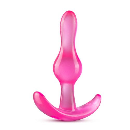 B Yours Curvy Anal Plug - Pink 8.9 cm Butt Plug - Hush Store Sydney 