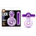 Play With Me - Lick It - Purple Vibrating Cock & Ball Rings - Hush Store Sydney 