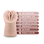 EnLust - Destini - Flesh Vibrating Vagina Stroker - Hush Store Sydney 
