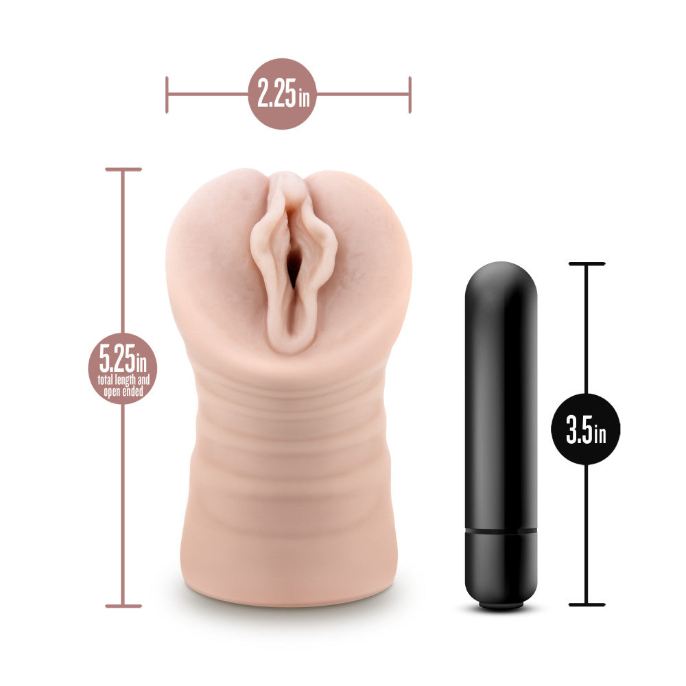 EnLust - Destini - Flesh Vibrating Vagina Stroker - Hush Store Sydney 