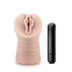 M for Men Ashley - Flesh Vibrating Vagina Stroker - Hush Store Sydney 