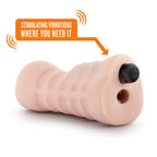 M for Men Ashley - Flesh Vibrating Vagina Stroker - Hush Store Sydney 