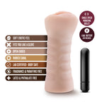 M for Men Ashley - Flesh Vibrating Vagina Stroker - Hush Store Sydney 