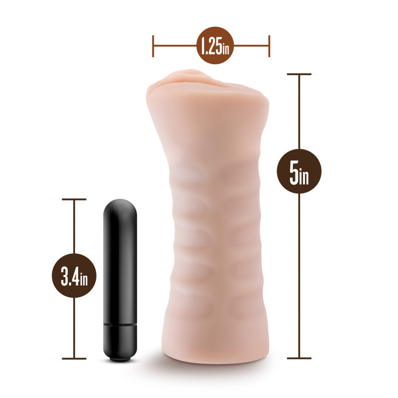 M for Men - Rain - Flesh Vibrating Vagina Stroker - Hush Store Sydney 