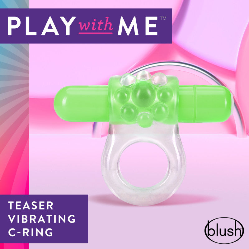 Play With Me Teaser Vibrating C-Ring - G - - Hush Store Sydney 